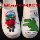 Hand Painted Shoes, 3D Gator Loco