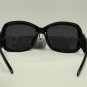 DG Eyewear Black Oversized SUNGLASSES w/Micro Fiber Bag