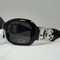 DG Eyewear Black Oversized SUNGLASSES w/Micro Fiber Bag