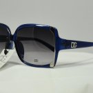 DG Eyewear Rare Blue w/Silver Trim SUNGLASSES  Free Bag