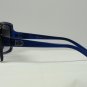 DG Eyewear Rare Blue w/Silver Trim SUNGLASSES  Free Bag