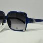 DG Eyewear Rare Blue w/Silver Trim SUNGLASSES  Free Bag