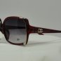 DG Eyewear Rare Red w/Silver Trim SUNGLASSES  Free Bag