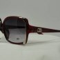DG Eyewear Rare Red w/Silver Trim SUNGLASSES  Free Bag
