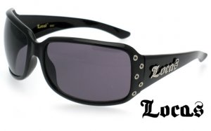 Locas Black / Studs Girl Sunglasses By Locs  Free Bag