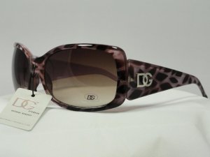 DG Eyewear Purple Animal Print  SUNGLASSES  Free Bag