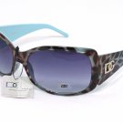 DG Eyewear Blue Animal Print Sunglasses 533 Free Micro Fiber Bag NWT