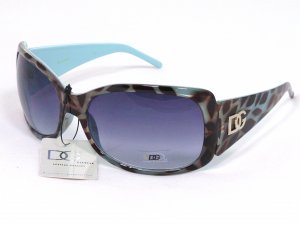 DG Eyewear Blue Animal Print Sunglasses 533 Free Micro Fiber Bag NWT