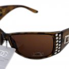 DG Eyewear Brown Rhinestone SUNGLASSES  18