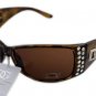 DG Eyewear Brown Rhinestone SUNGLASSES 18