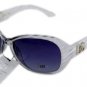 DG Eyewear White 555 SUNGLASSES w/Free Micro Fiber Bag