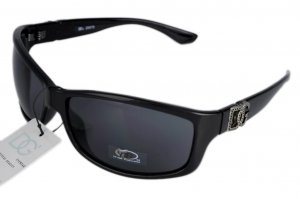 DG Eyewear Black 676 SUNGLASSES w/Micro Fiber Bag