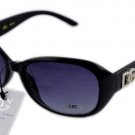 DG Eyewear Black 555 SUNGLASSES w/Free Micro Fiber Bag