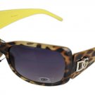 2 DG Eyewear 1 Blue 1 Yellow Animal Print  SUNGLASSES