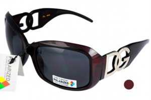 DG Eyewear Red Polarized SUNGLASSES w/Micro Fiber Bag