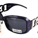 DG Eyewear Purple Polarized SUNGLASSES W/Fiber Bag