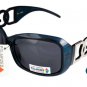 DG Eyewear Blue Polarized SUNGLASSES w/Micro Fiber Bag