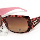 2 DG Eyewear Pink Animal SUNGLASSES w/ 2 Micro Fiber Bag