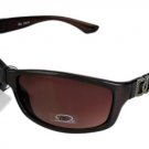 DG Eyewear Brown 676 SUNGLASSES w/Micro Fiber Bag