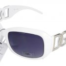 DG Eyewear White 163 SUNGLASSES w/Micro Fiber Bag
