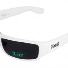 LOCS  White JE3009W SUNGLASSES Free Micro Fiber Bag
