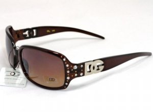 2 DG Eyewear Brown Rhinestone SUNGLASSES  20