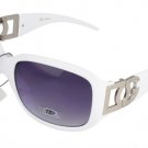 DG Eyewear White 042 SUNGLASSES w/Micro Fiber Bag