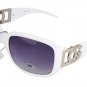 DG Eyewear White 042 SUNGLASSES w/Micro Fiber Bag
