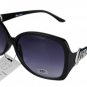 DG Eyewear Black w/ Grey Zebra Print Retro SUNGLASSES