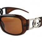 DG Eyewear Brown 163 SUNGLASSES w/Micro Fiber Bag