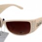 3 DG Eyewear  Rhinestone1-Blk 1-Brn 1-Cream Sunglasses