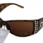 3 DG Eyewear  Rhinestone1-Blk 1-Brn 1-Cream Sunglasses