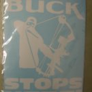 6x8" Window Sticker Bow Hunting THE BUCK STOPS HERE!