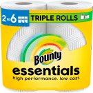 Bounty Essentials Select-A-Size Paper Towels, White, 2 Triple Rolls Bounty Essentials Select-A-Size Paper Towels, White, 2 Triple Rolls