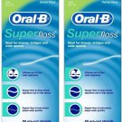 2 Pack Oral-B Super Floss Dental Pre-Cut Strands Mint Braces,Bridges,wide spaces 2 Pack Oral-B Super Floss Dental Pre-Cut Strands Mint Braces,Bridges,wide spaces