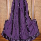 Gorgeous Velvet Piecing Twirlly Gypsy Skirt