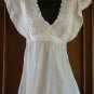 FAB Floaty Heavy Embroidery & Eyelet Hippie Top CUTE