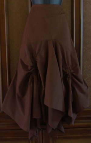 Funkygarb Exclusive! Tablecloth Skirt With Ruching So 1 OAAK