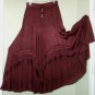 SALE Deep VEE Huge Sweep Dancer Skirt Brown
