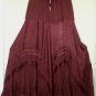 SALE Deep VEE Huge Sweep Dancer Skirt Brown