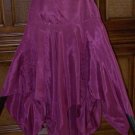 Sequins And Godets Full Pointy Bottom Skirt Plum Wine