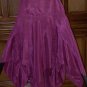 Sequins And Godets Full Pointy Bottom Skirt Plum Wine