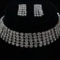 5 ROW CHOKER & EARRINGS SET