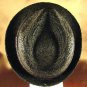 100% RAFFIA STINGY BRIM FEDORATRILBY BAND HAT BROWN L