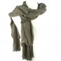 Winter Warm 2ply Soft Knit Puff Layer Scarf Wrap Gray