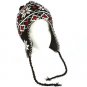 Winter Pom pom Ski Toddler Kids 1-3 years Knit Trapper Beanie Lined Hat Black