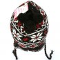 Winter Pom pom Ski Toddler Kids 1-3 years Knit Trapper Beanie Lined Hat Black