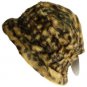 Winter Faux Fur Bucket Hat Cap Packable Elastic Camel