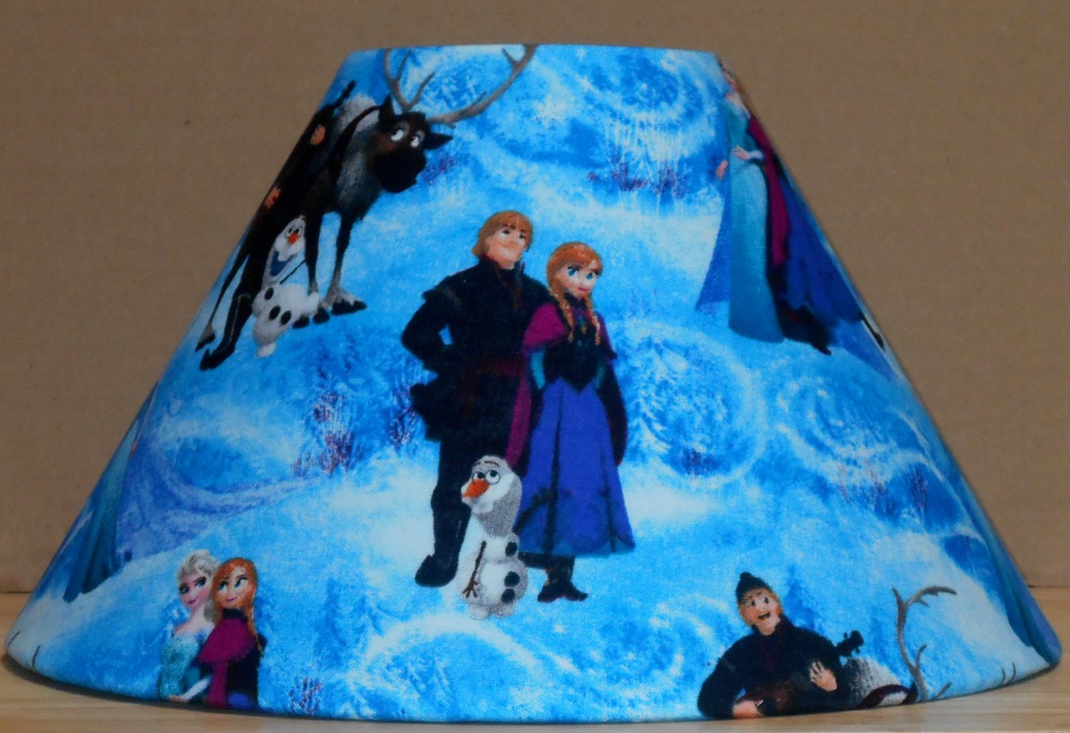 Disney Frozen Kristoff Anna & Olaf fabric Lamp Shade Lampshade 4x6.5x9