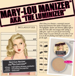 The Balm MARY LOU MANIZER Highlighter-Face & Eyes!